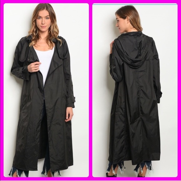 A Girl Thing Jackets & Blazers - ❤️size small black raincoat